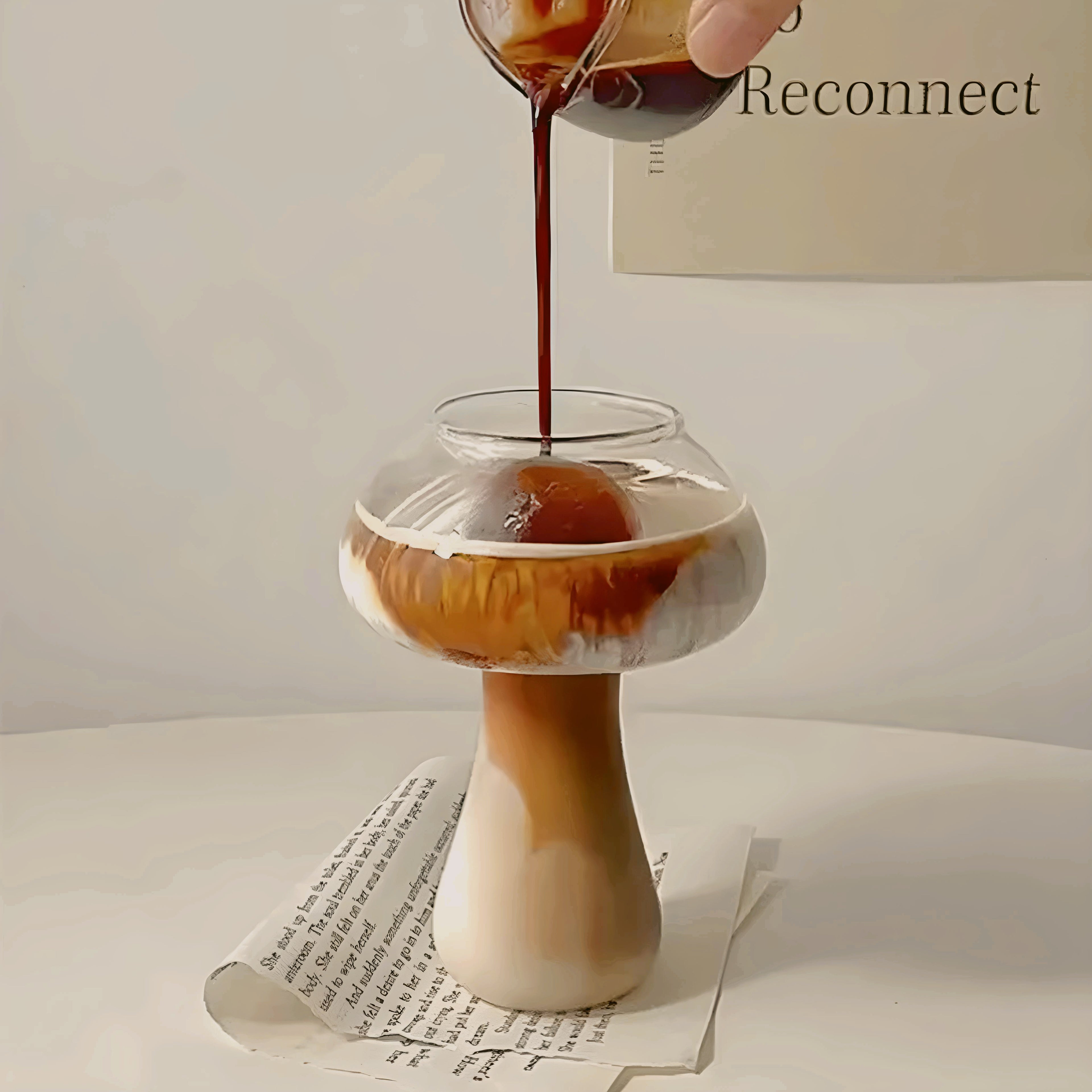 Mushroom Cocktail Glass Cup