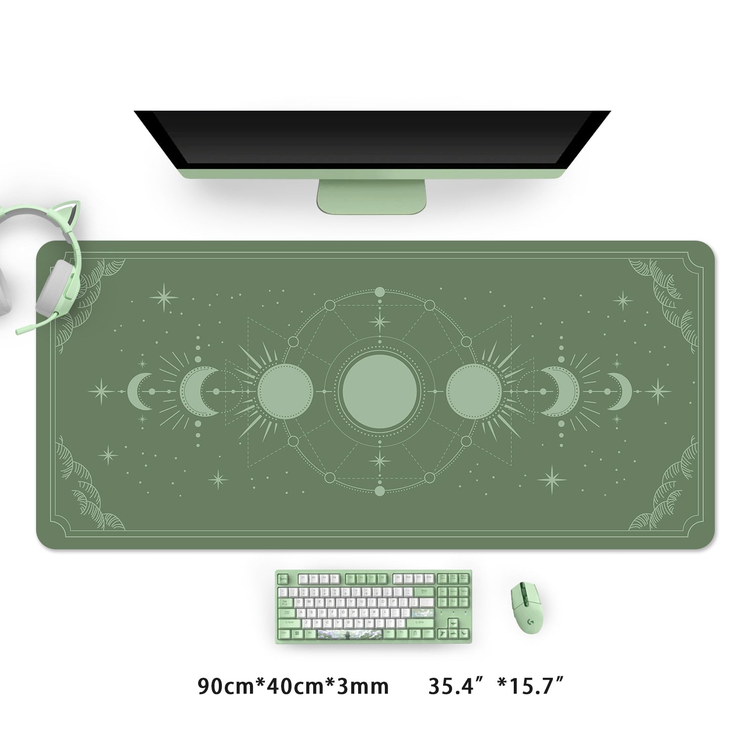 Moon Phases Computer Deskmat