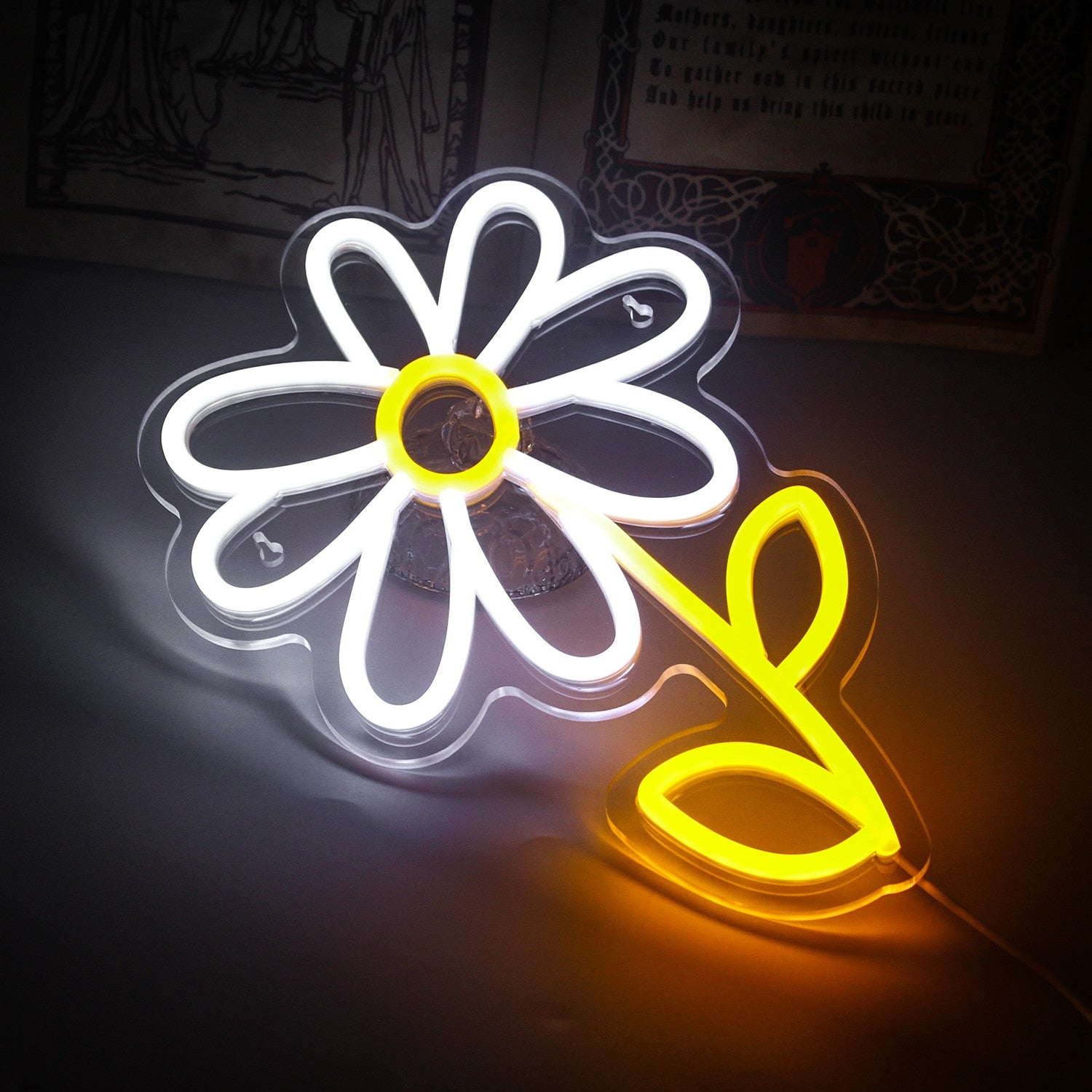 Daisy Flower Neon sign