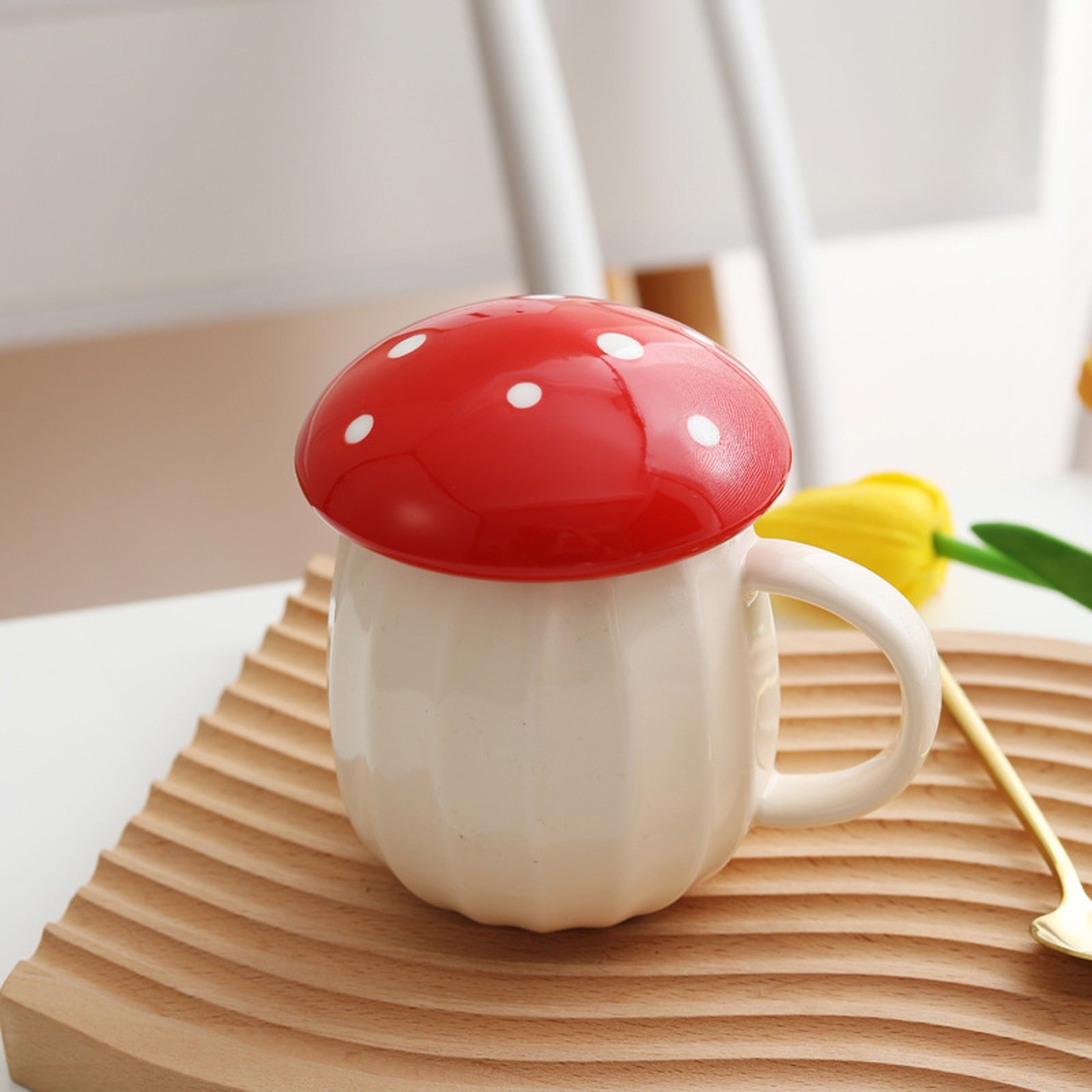 Mushroom Mug with Lid