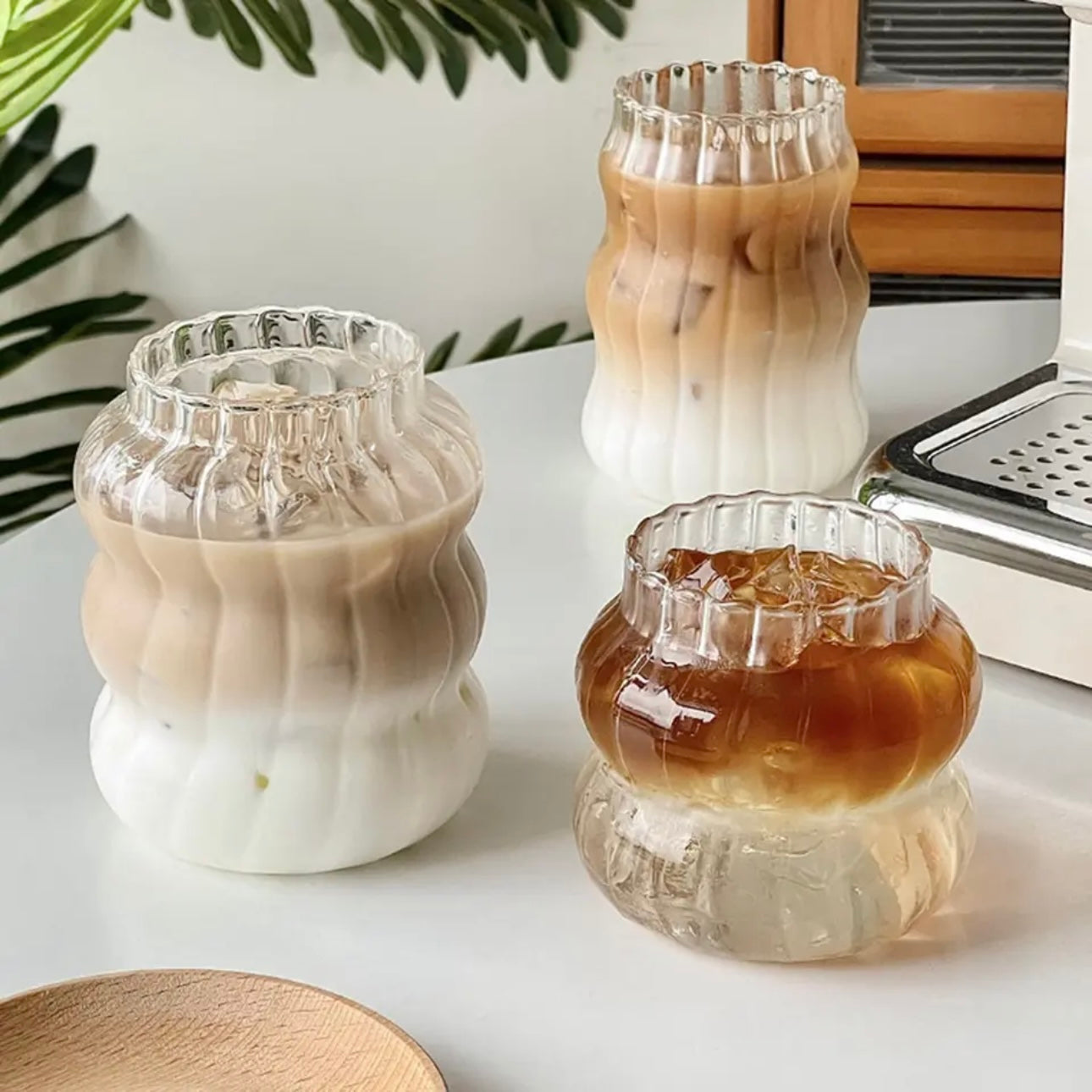 Aesthetic Rounded Glass Cups