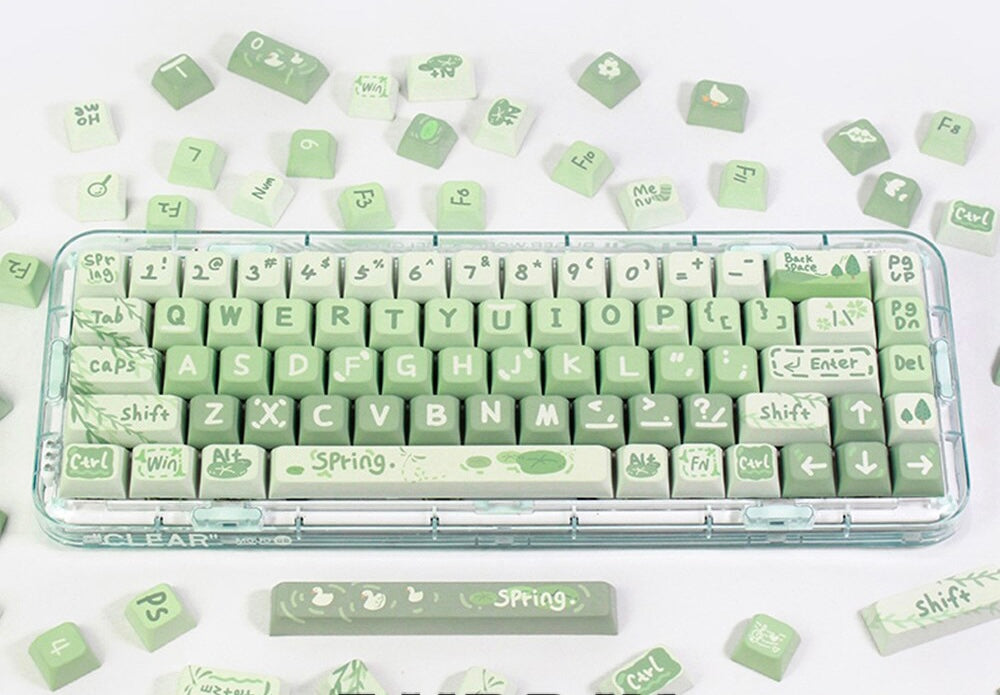 Green Springtime Keycap Set- Cherry Profile