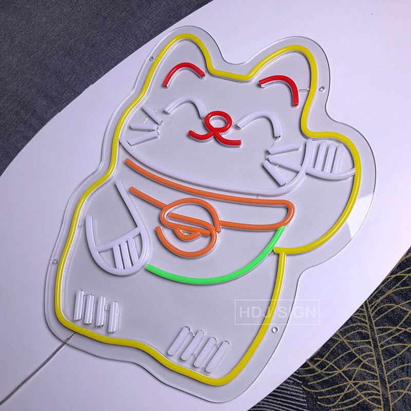 Lucky Cat Neon Sign