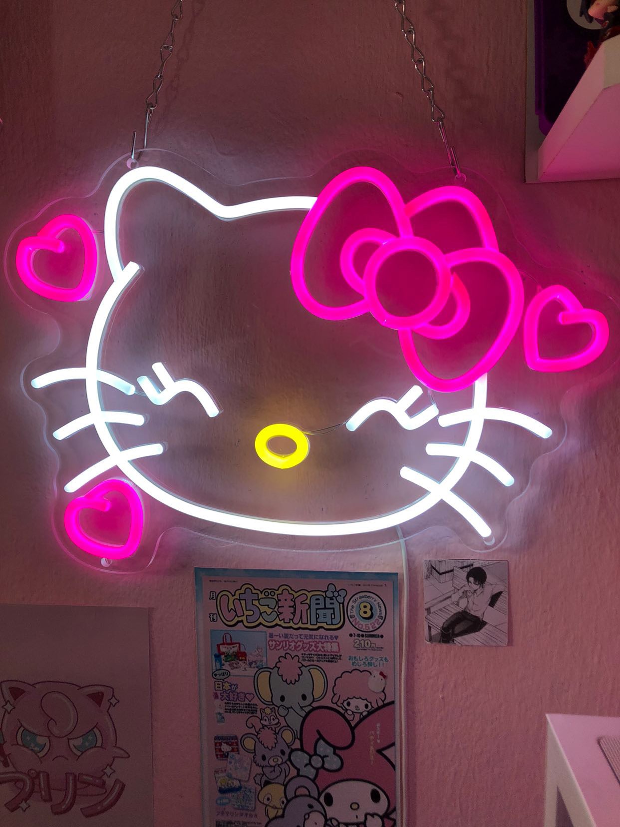 Happy Hello Kitty Neon Sign