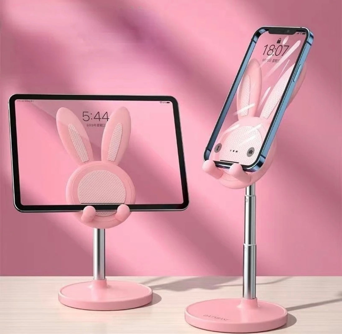 Pink Bunny Phone Holder