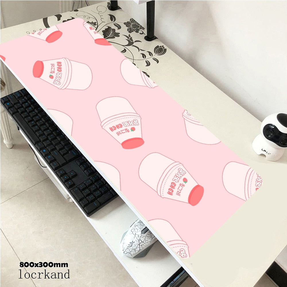 Strawberry Milk Computer Mat