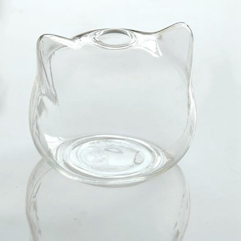 Cat Glass Vase