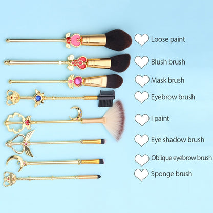 Sailor Moon Heart Makeup Brush Set