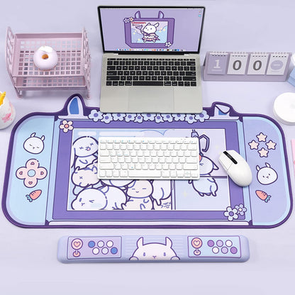 Taro Bunny Computer Mat