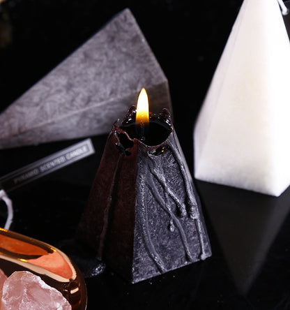 Pyramid Geometric Decorative Candle