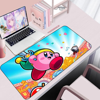 Derpy Kirby in the Clouds Computer Mat