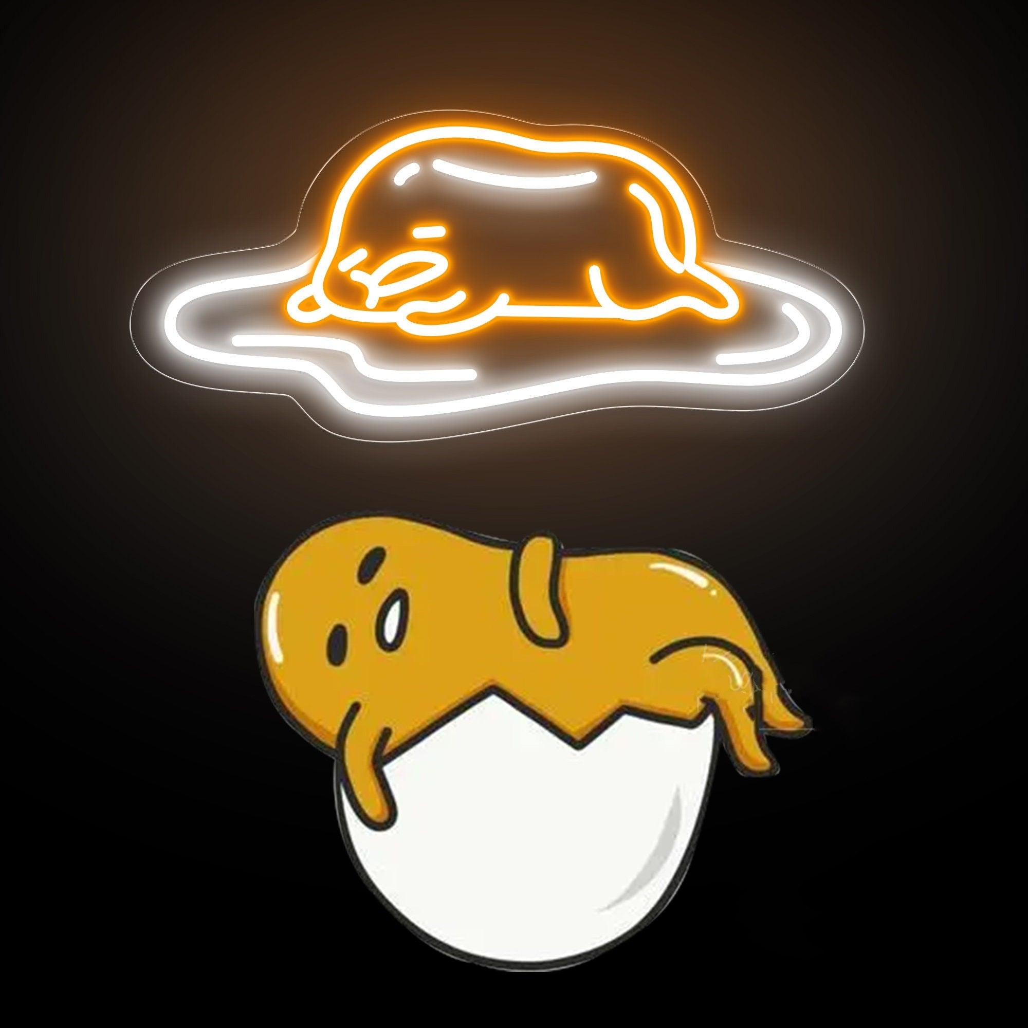 Lazy Gudetama Egg Neon Sign