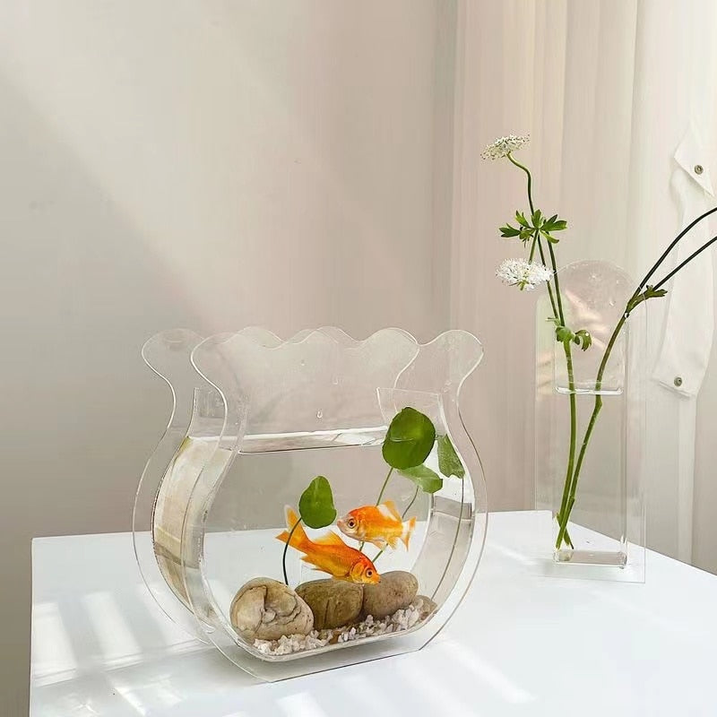 Acrylic Fish Tank Vase