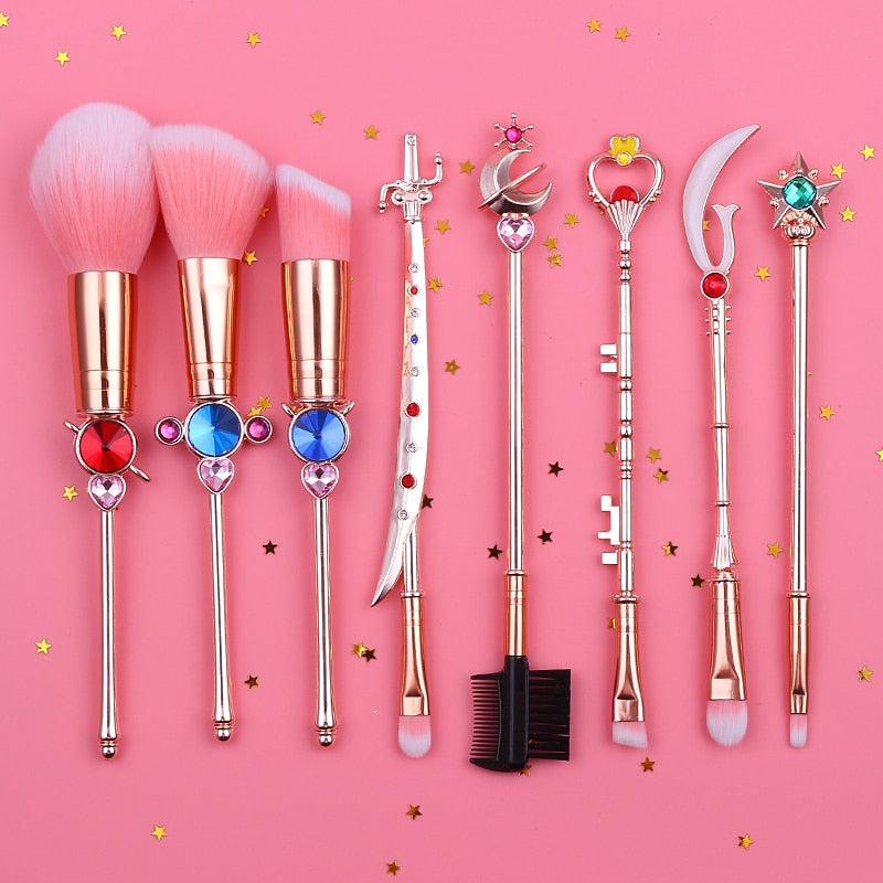 Sailor Moon Wands Makeup Brush Set