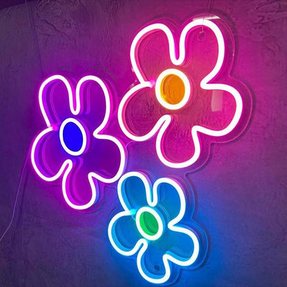 Groovy Flowers Neon Sign
