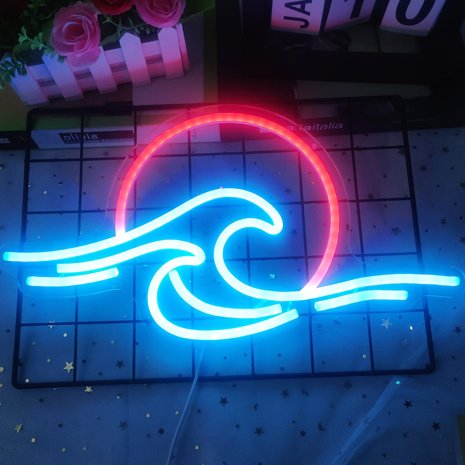 Sunset Wave Neon Sign
