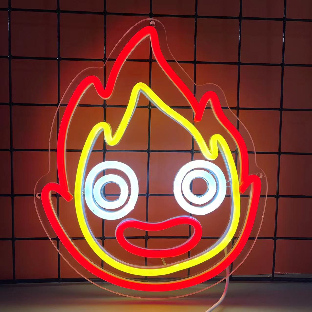 Calcifer Flame Neon Sign