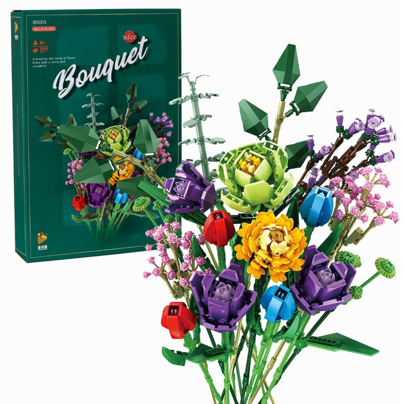 Bouquet of Flowers Building Blocks
