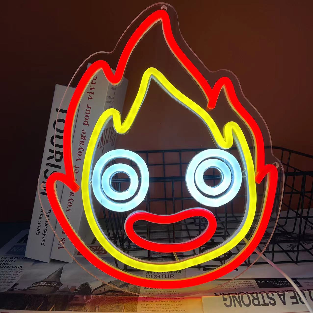 Calcifer Flame Neon Sign