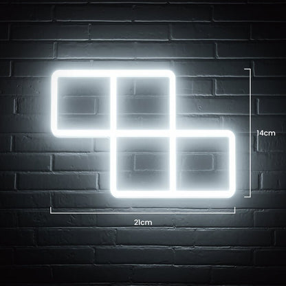 Tetris Blocks Neon Light