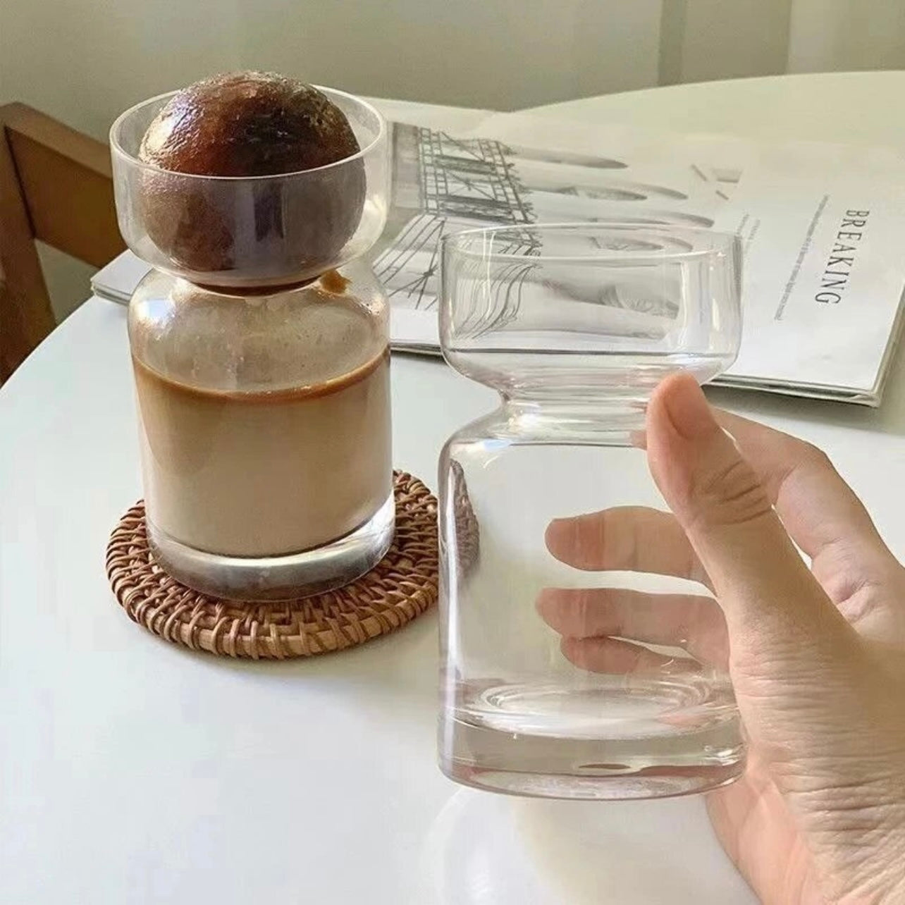 Glass Pinch Cup