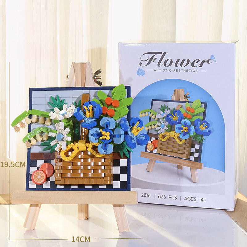 Flower Artwork Building Block Toy